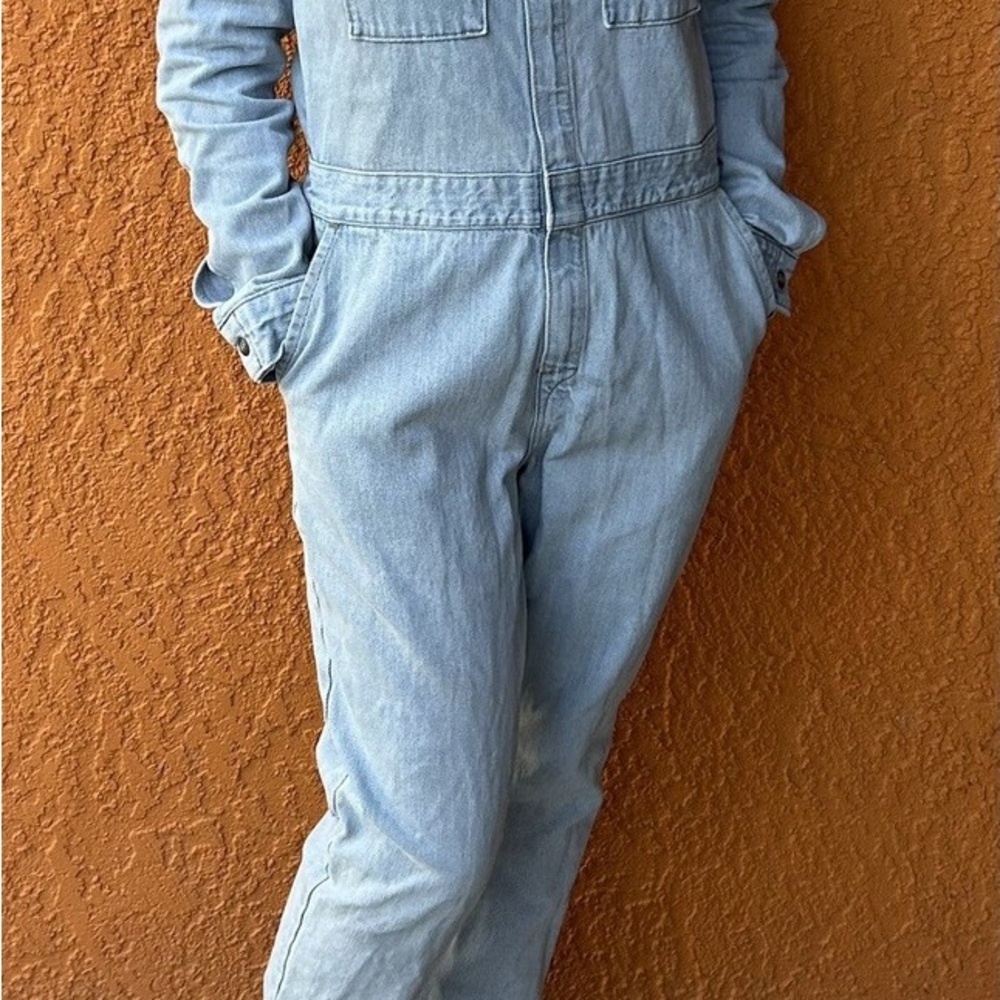 Vintage Lee Union All Light Blue Denim Jumpsuit XL